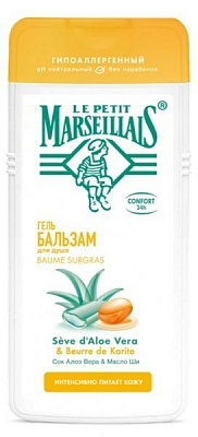 Гель-бальзам Le Petit Marseillais с соком алоэ вера и маслом ши 400 мл