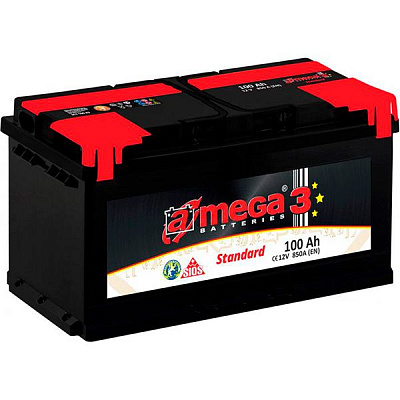 Акумулятор автомобільний A-MEGA Standart 100А 12 B «+» праворуч