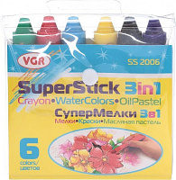 Набор для рисования VGR Супер мелки 3 в 1 6 цветов SS2006