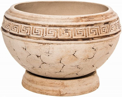 Горшок шамотный Чанчик №3 ш20 круглый 79,5л кремовый 