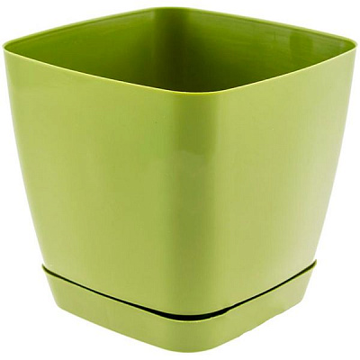 Горшок цветочный Декор-Престиж Тоскана Квадро-15 2.5 л оливковый 0732-008