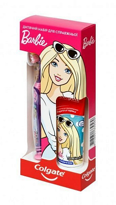 Дитячий косметичний набір для дівчинки Colgate для справжньої Барбі 5+