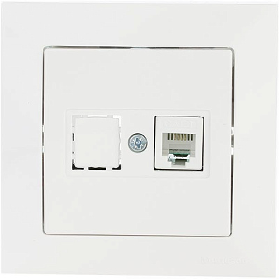 Розетка Mutlusan Candela телефонна біла