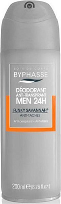 Дезодорант для мужчин Byphasse 24h Men Deodorant Spray Funky Savannah 200 мл