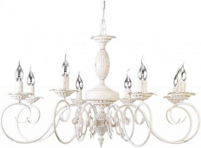 Люстра подвесная Интеркласс НСБ 01-8хХХ-078 8xE14 белый 0333/8 