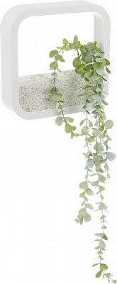 Декор настенный Nature квадратный 22,3x22,3 см белый 