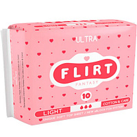 Прокладки гігієнічні fantasy FLIRT ultra cotton&care light 10 шт.