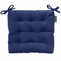 Подушка на стілець Velour 40х40 см синій Decora textile