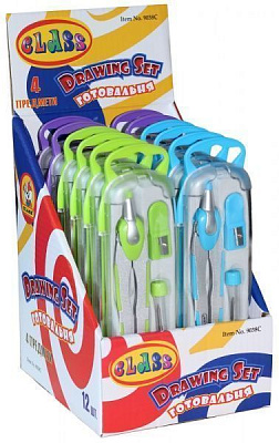 Готовальня Techno 4 предмети колір в асортименті 9038С CLASS