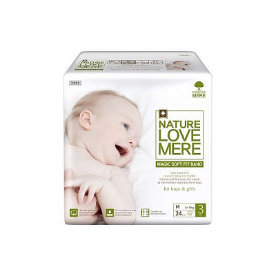 Підгузки Nature Love Mere Magic Soft Fit Band 6-9 кг M 24 шт.