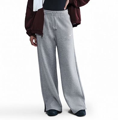 Брюки Nike W NSW PHNX FLC HR PANT WIDE 2 IH1011-063 р. S серый