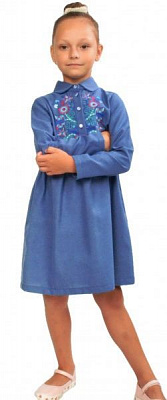 Платье Эдельвика 116 синий 108-19/00 