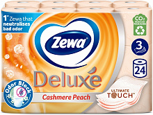 Туалетний папір Zewa Deluxe персик тришаровий 24 шт.