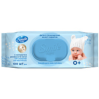Дитячі вологі серветки Smile Baby Фітолінія 100 шт.