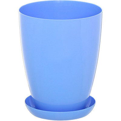 Горшок цветочный Омела 12 см голубой