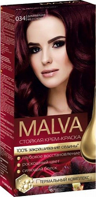 Крем-фарба для волосся Malva Hair Color №034 дика вишня