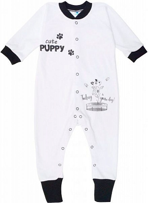 Чоловічок Minikin Веселе цуценя р.86 білий із чорним 197040386