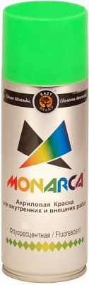 Краска MONARCA аэрозольная флуоресцентная зеленый глянец 520 мл 270 г