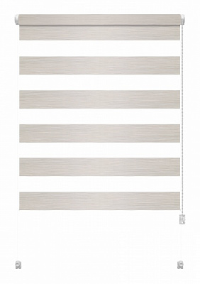 Ролета день-ночь Gardinia Мини Зебра шелк 97x140 см светло-бежевая 