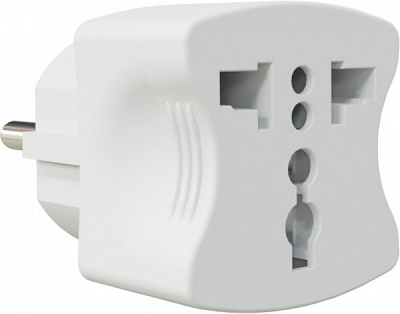 Адаптер-переходник Neomax без заземления белый NX1028 
