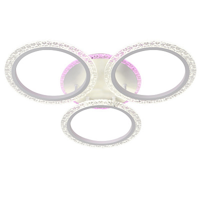 Люстра світлодіодна Victoria Lighting з пультом 59 Вт білий Vetana/PL3 white