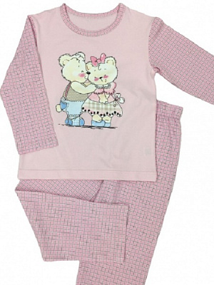 Пижама детская для девочки Bibo р.128 розовый 71011 