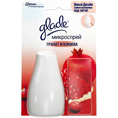 Освежитель воздуха Glade микроспрей Гранат и клюква 10 мл