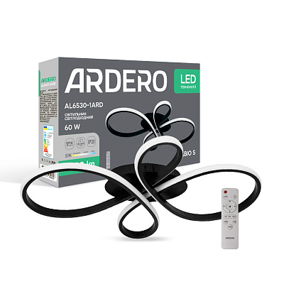 Люстра світлодіодна ARDERO Fabio 4xLED-модуль чорний AL6530-1ARD FABIO S