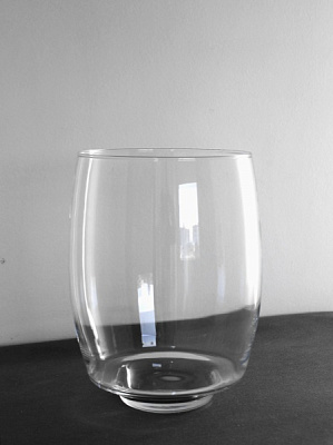 Ваза стеклянная прозрачная H260D200 26 см 