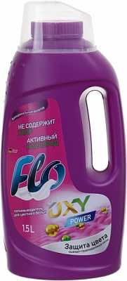Пятновыводитель Flo Oxy Power Color 1500 мл