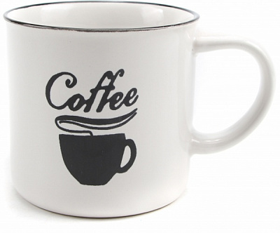 Чашка Coffee Steam White 340 мл Bella Vita