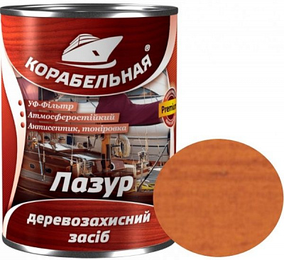 Лазур КОРАБЕЛЬНАЯ з УФ-фільтром горіх глянець 0,75 л