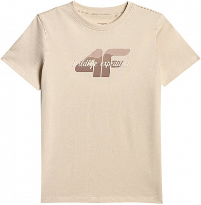 Футболка 4F TSHIRT F2885 4FJWSS26TTSHF2885-83S р.140 бежевий