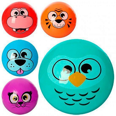 Мяч Животные (5 видов) в ассортименте 23 см MS 0469-1