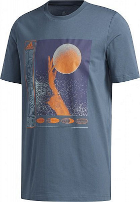 Футболка Adidas LAYUP CRAZE TEE GE4488 M голубой