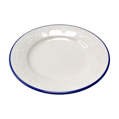 Тарілка десертна 19,5 см Blue Rim 21-279-113 Keramia