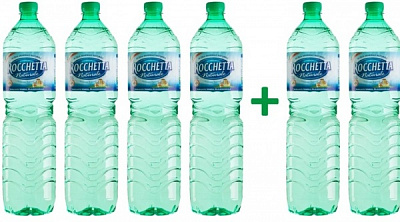 Вода Rocchetta набір 4+2 вода мінеральна негазована 6х1,5л негазована 1,5 л