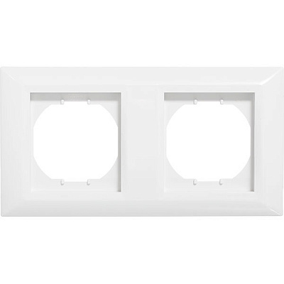 Рамка двухместная UP! (Underprice) Vesta горизонтальная белый