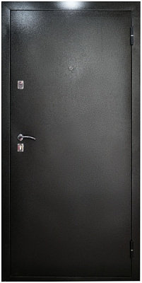 Дверь входная металлические Y1S001C053+P044C271 черный 2050х860 мм правая