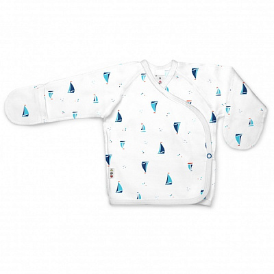 Рубашка детская для мальчика Софія Ships р.56 белый 456256 