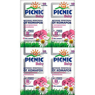 Пластини для захисту від комарів Picnic 10 шт.