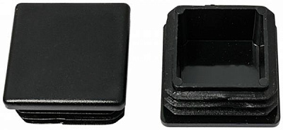 Заглушка квадратная черная 60х60 мм