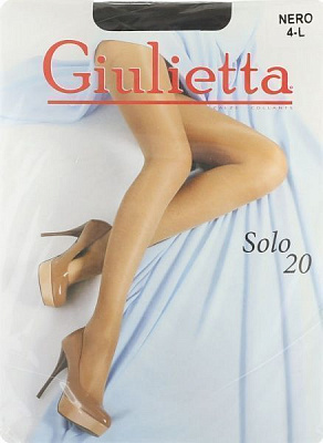 Колготки женские Giulia Solo р. 4 черный 1 шт. Nero 20 den 