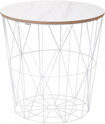 Стол-корзина Сканди Marble 34,5х34,5х39 см 