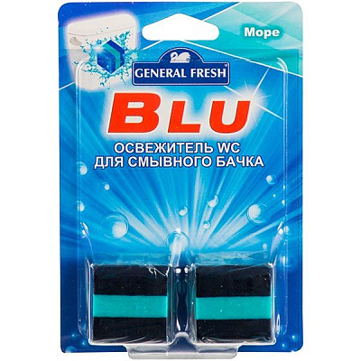 Таблетки для зливного бачка General Fresh Blue Морська свіжість 2 шт