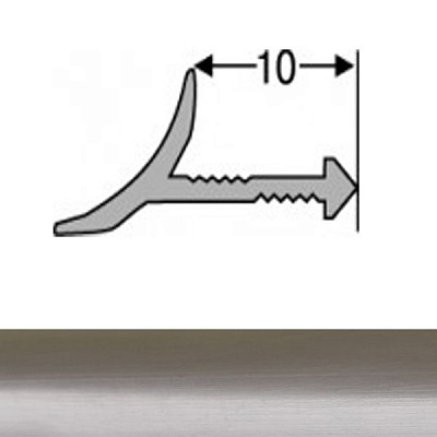 Поріжок алюмінієвий ВАП анодований TIS 2700 мм полірований