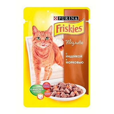 Корм Friskies з індичкою і морквою в підливі 100 г