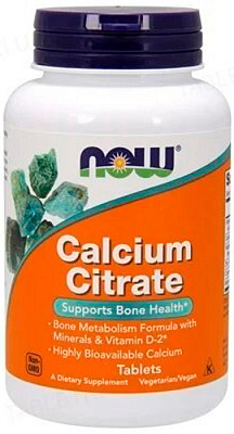 Цитрат кальцію Now Foods 30 шт./уп.