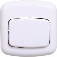 Кнопка звонка одноклавишный AMPERIA А-894 без подсветки белый
