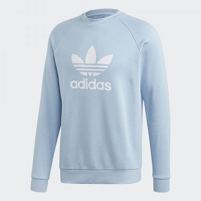 Світшот Adidas TREFOIL CREW FM3782 р. M блакитний